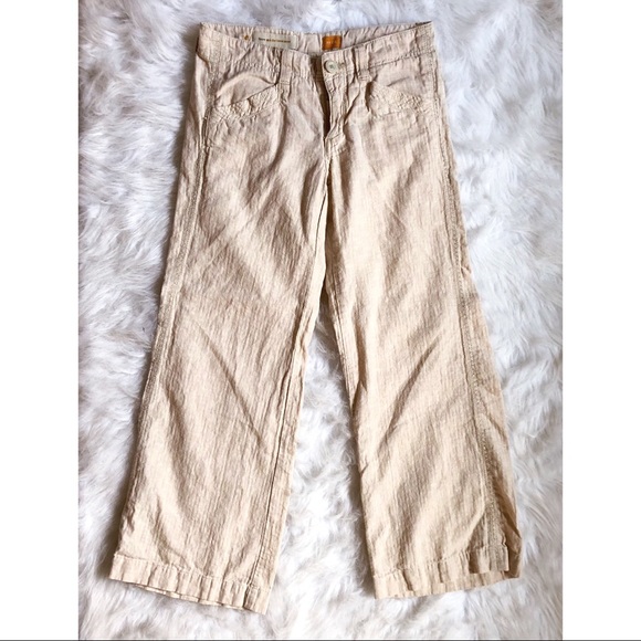 Pilcro and The Letterpress linen blend crop pants - Picture 3 of 4